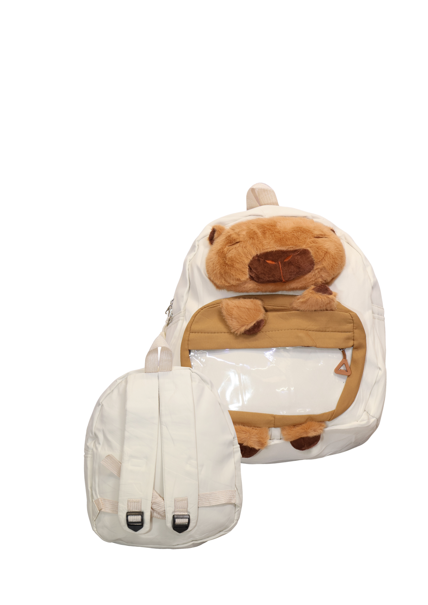 Mochila Capybara Panza Transparente