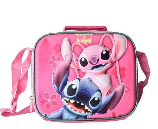 Lonchera Escolar Stitch Y Angel