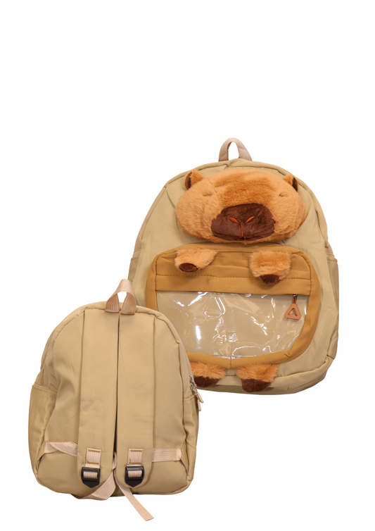 Mochila Capybara Panza Transparente