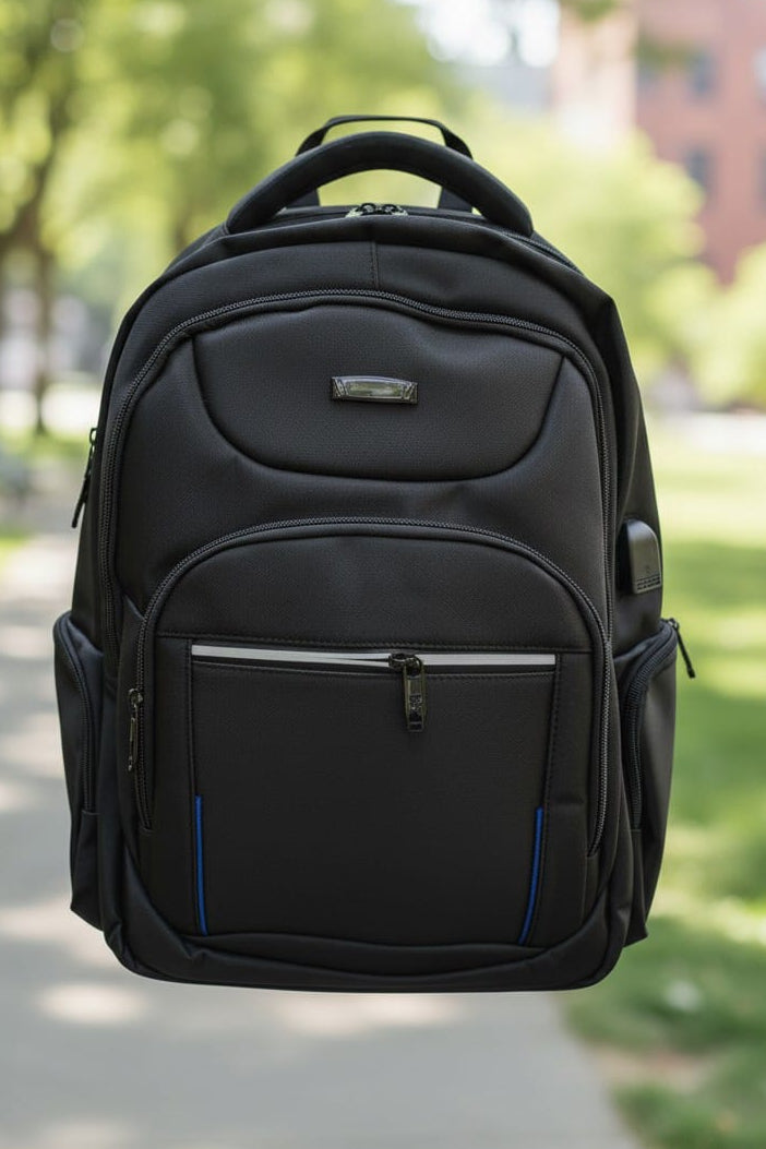 Morral para caballero líneas laterales azules