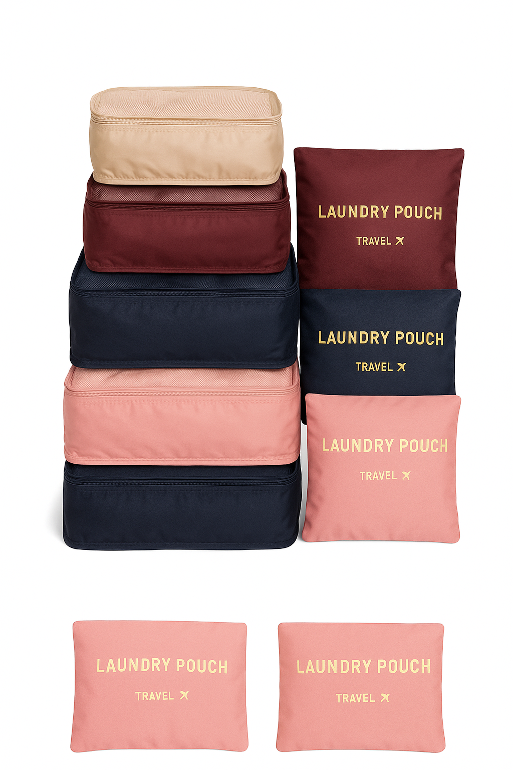 Pack Organizadores de Viaje Azul Cielo (6 piezas)