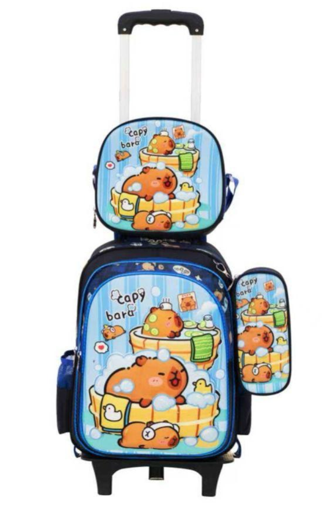 Morral Escolar Capybara Burbujas