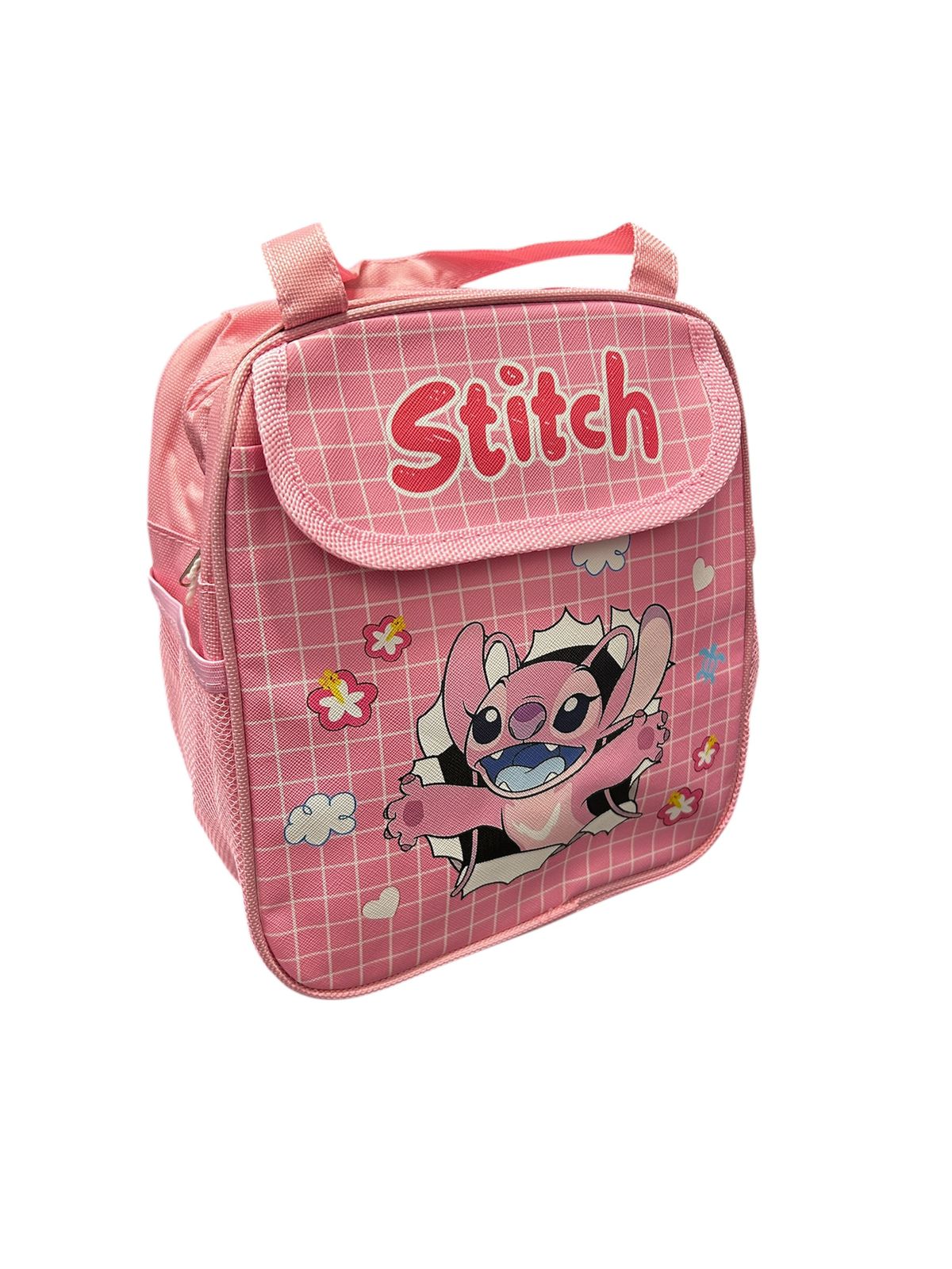 Lonchera Escolar Stitch Rosada