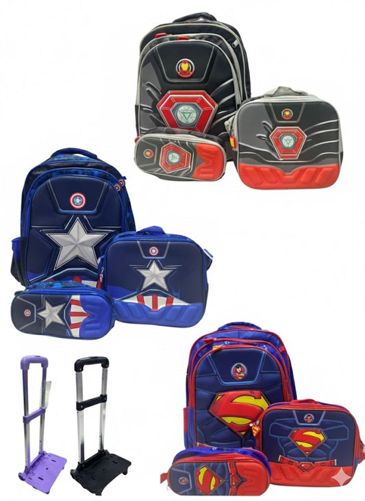 Morral Escolar Super Héroes