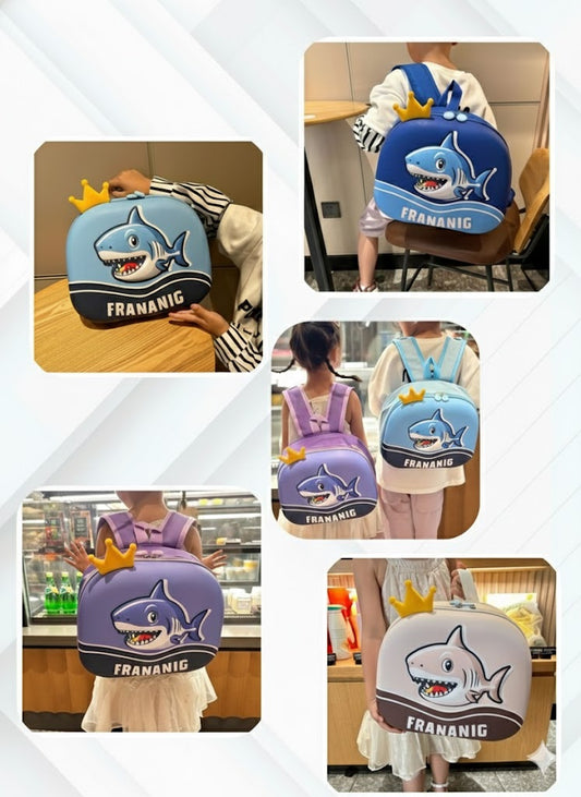 Maleta Escolar Tapa Dura Tiburón