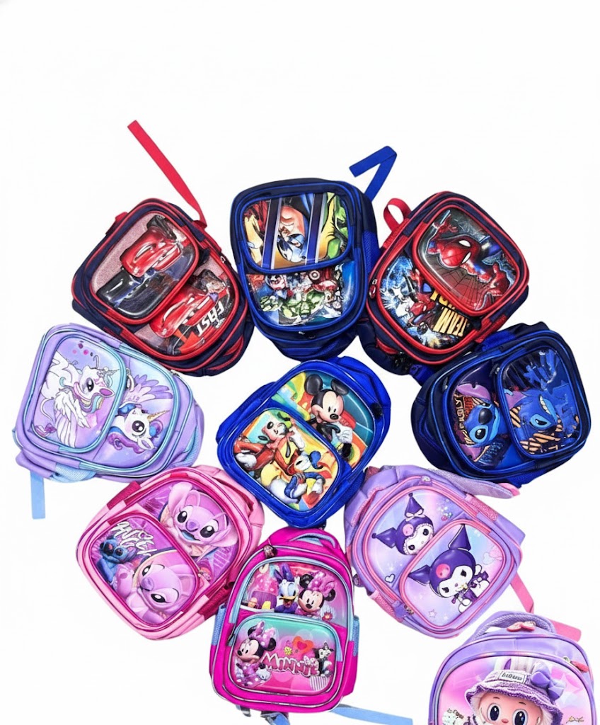 Morral Escolar Tres Cremalleras